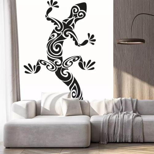 Sticker Eidechse Reptil Tattoo verziert geometrischen Ornament