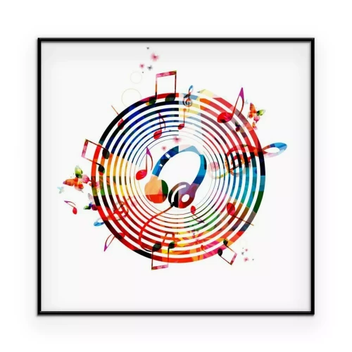 Poster Künstlerische musikalische Komposition