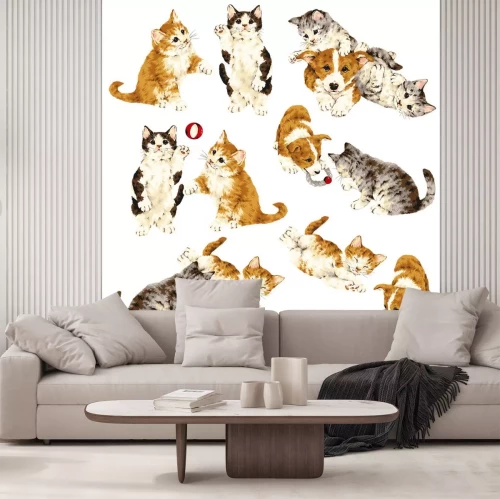 Sticker Haustiere Spiele von Katze und Hund