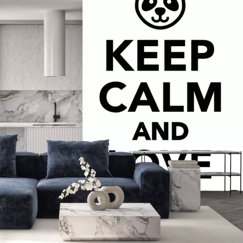 Sticker Pandabär und lustige Beschriftung