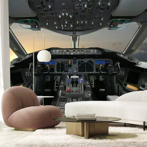Sticker Boing 787 Dreamliner, Cockpit
