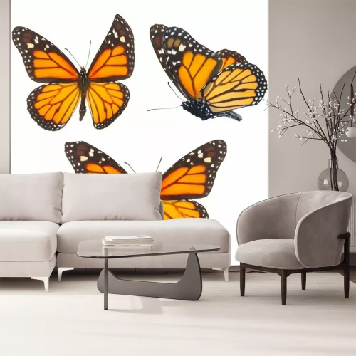 Sticker Große Schmetterlinge in Gelb