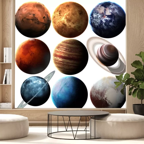 Sticker Planeten Sonnensystem realistische Grafiken