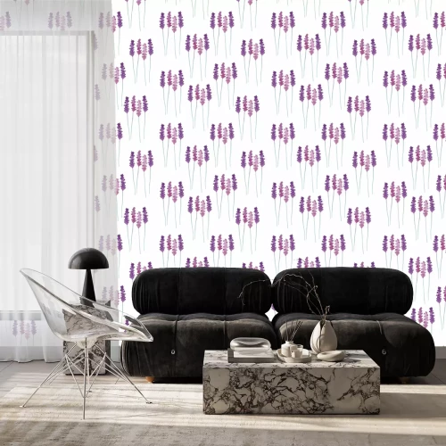 Tapete Aquarell Blumen Muster.