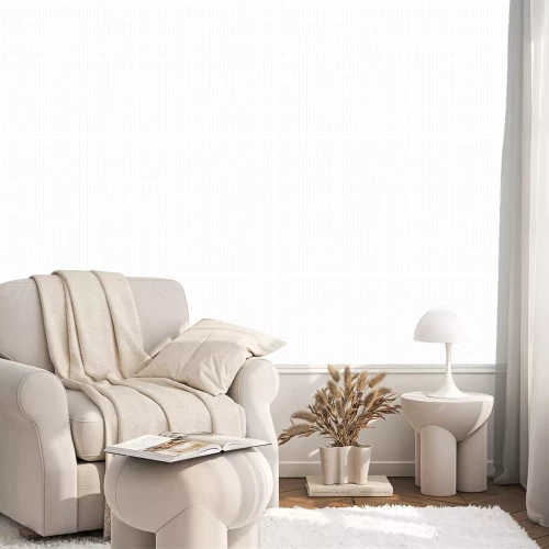 Tapete Minimalistisches weißes Motiv mit kleinen Punkten