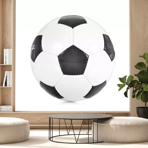 Sticker 3D Fußball Grafik mit Ball