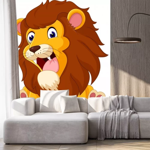 Sticker Märchenlöwe mit blauen Augen