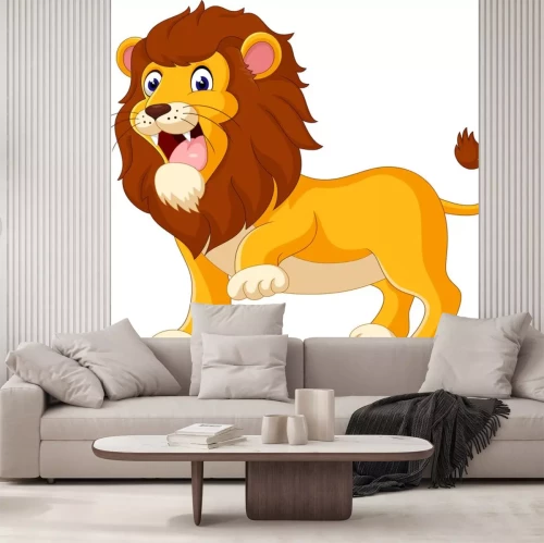 Sticker Märchenlöwe mit offenem Maul