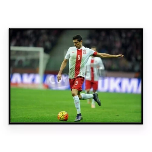 Poster Robert Lewandowski während des Nationalmannschaftsspiels