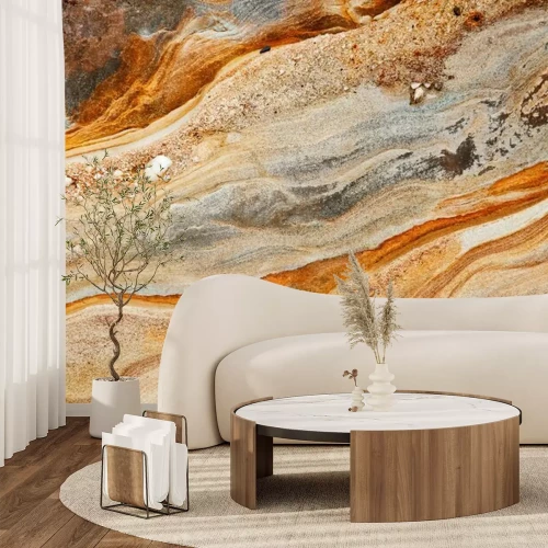 Fototapete Mit Sand bestreuter Stein