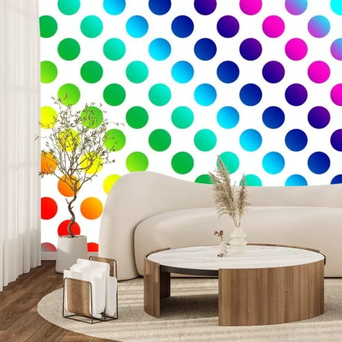 Sticker Polka dot Muster Hintergrund