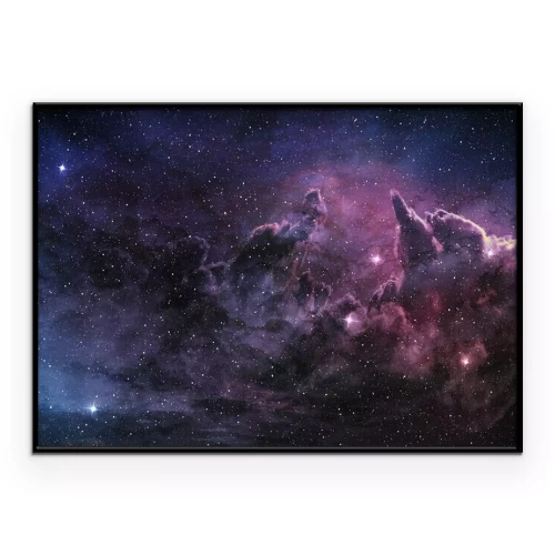 Poster Galaktischer Raum mit Nebel und kosmischem Staub
