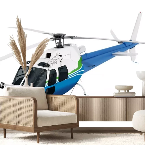 Sticker Hubschrauber isoliert auf weißem Hintergrund