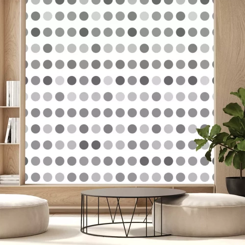 Sticker Muster mit Kreisen, punktierten Hintergrund. Nahtlos wiederholen.