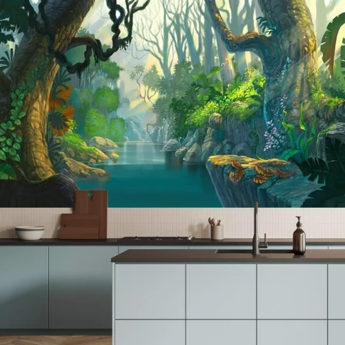 Sticker Fantasiewaldmalerei