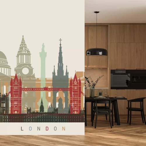 Sticker London-Skylineplakat