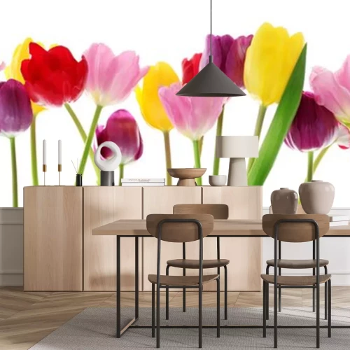 Sticker In einer Reihe angeordnete Blumen