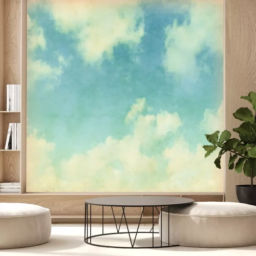 Fototapete Wolken in einem Vintage-Foto