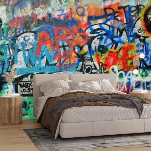 Fototapete Straßengraffiti-Schriftzüge