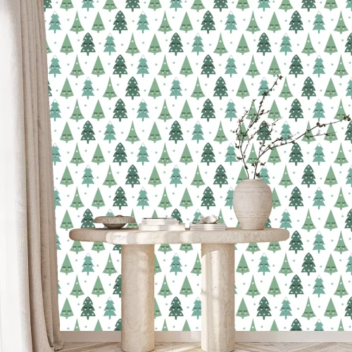 Tapete Abstrakter Wald für Kinder