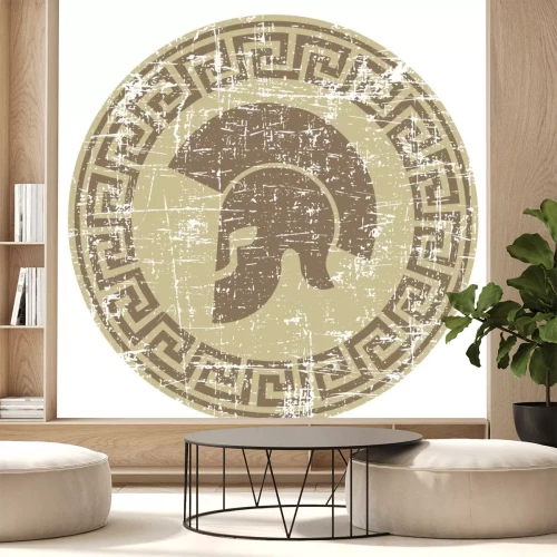 Sticker Getragen Krieger-Symbol in Grunge-Stil