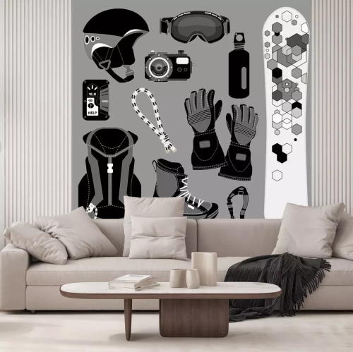 Sticker Iconset Snowboard [sw]