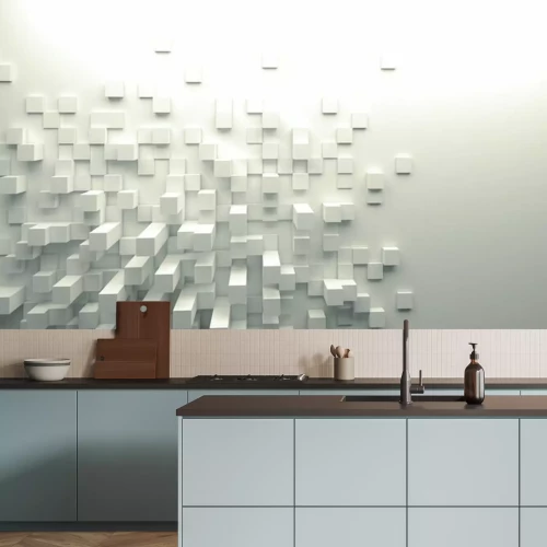 Fototapete Einheitlicher Hintergrund mit Geometrie