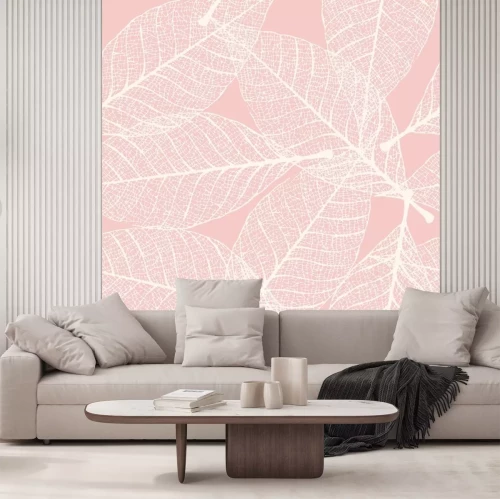 Sticker Skelettierte Blätter nahtlos