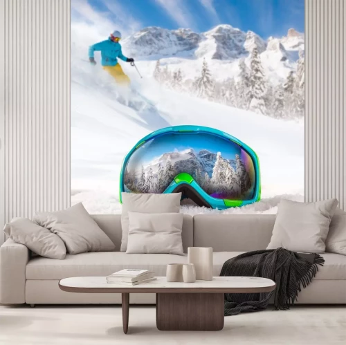 Sticker Bunte Skibrillen