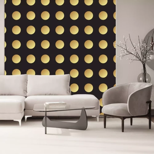 Sticker Universal Vektor schwarz und gold nahtlose Muster, Fliesen.