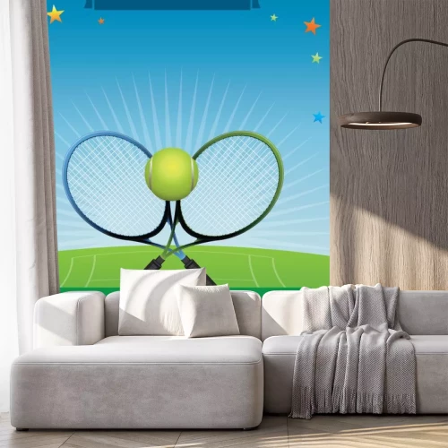 Sticker Vector Tennis-Turnierabbildung