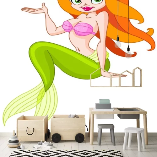 Sticker Schöne Meerjungfrau