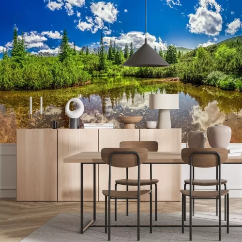 Sticker Panorama der kleinen See in der Tatra Berge