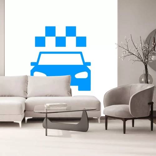 Sticker Taxi-Symbol. Wohnung