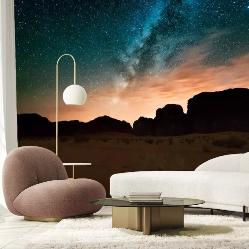 Sticker Milchstraßengalaxie vom Canyon aus gesehen