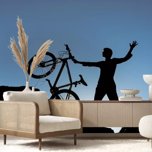 Sticker Zirveye bisikletle ulaşma başarısı