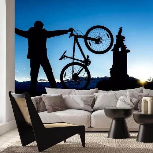 Sticker Zirveye bisikletle ulaşmak