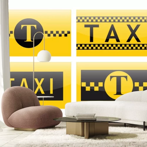 Sticker Taxi-Symbol.