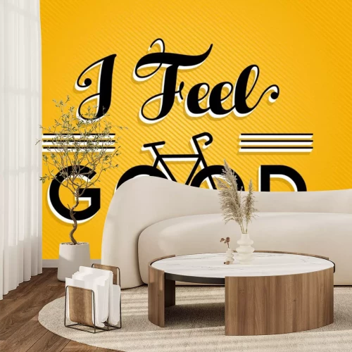 Sticker Fahrradkonzeptfahrrad-Retro-Plakatgefühl gut