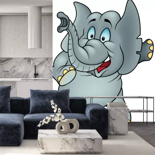 Sticker Elefant für Kinder auf zwei Beinen