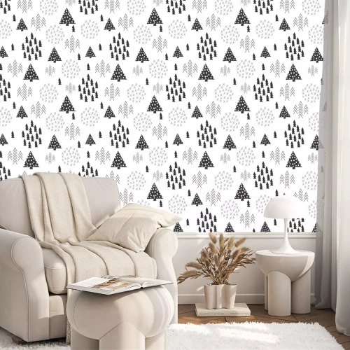 Tapete Minimalistisches Baummuster