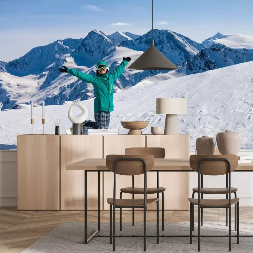 Sticker Snowboarder, Sölden, Österreich, extreme Wintersport