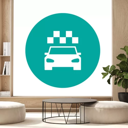 Sticker Taxi-Symbol. Wohnung