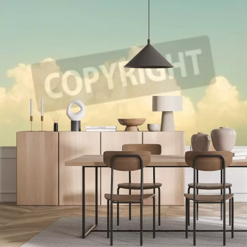 Fototapete Wolken am grauen Himmel