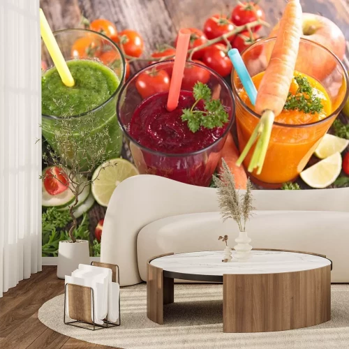 Sticker Mahlzeiten und Getränke Obst- und Gemüse-Smoothie