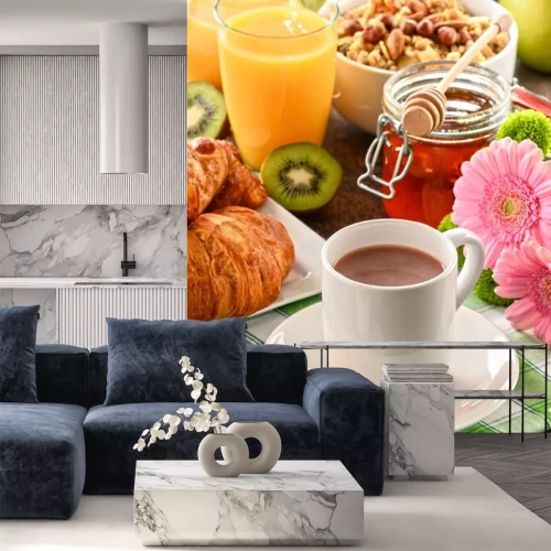 Sticker Mahlzeiten und Getränke Frühstück mit Kaffee