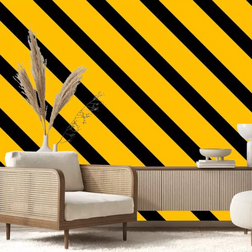 Sticker Streifen orange schwarz