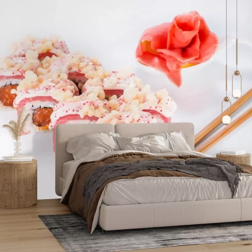 Sticker Sushi-Rollen elegante Komposition