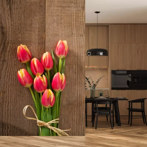 Sticker Tulpen in einem kleinen Strauß