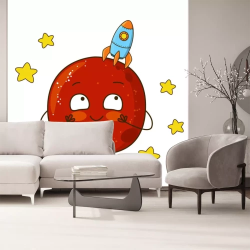 Sticker Planeten für Kinder Rakete und Sterne